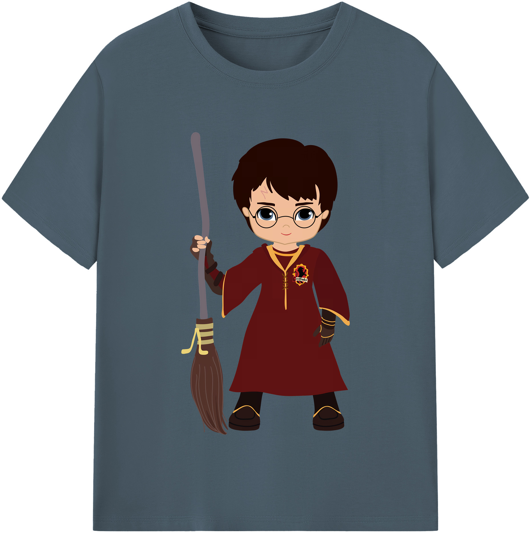（画像用） Harry Potter ハリー・ポッターシリーズ 綿100％半袖Tシャツ（フロントプリント）